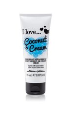 Švelnus rankų losjonas I Love Coconut & Cream 75 ml kaina ir informacija | Kūno kremai, losjonai | pigu.lt