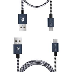 Набор USB кабелей Dux Ducis "K-II" "microUSB" синий 1.0m + 2.0m цена и информация | Кабели для телефонов | pigu.lt