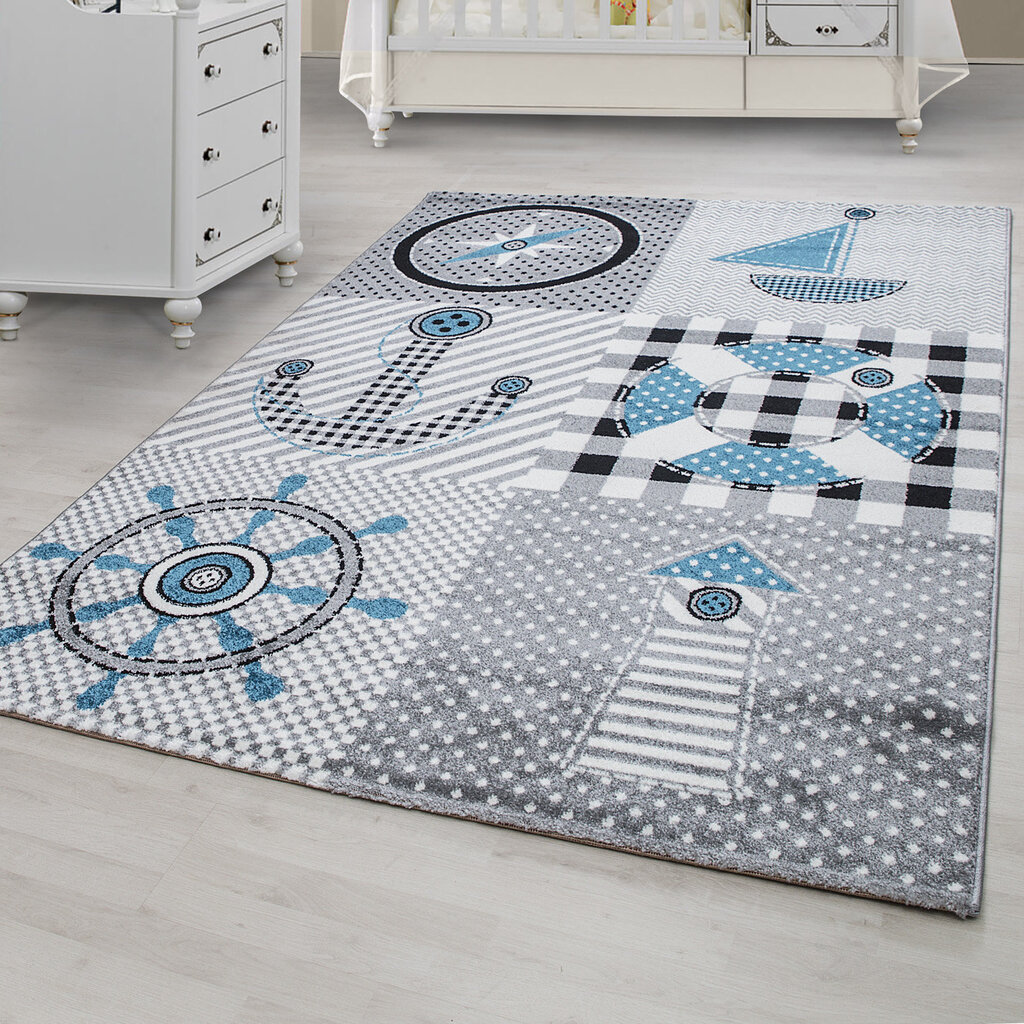 Ayyildiz vaikiškas kilimas Kids Grey 0510, 160x230 cm kaina ir informacija | Kilimai | pigu.lt