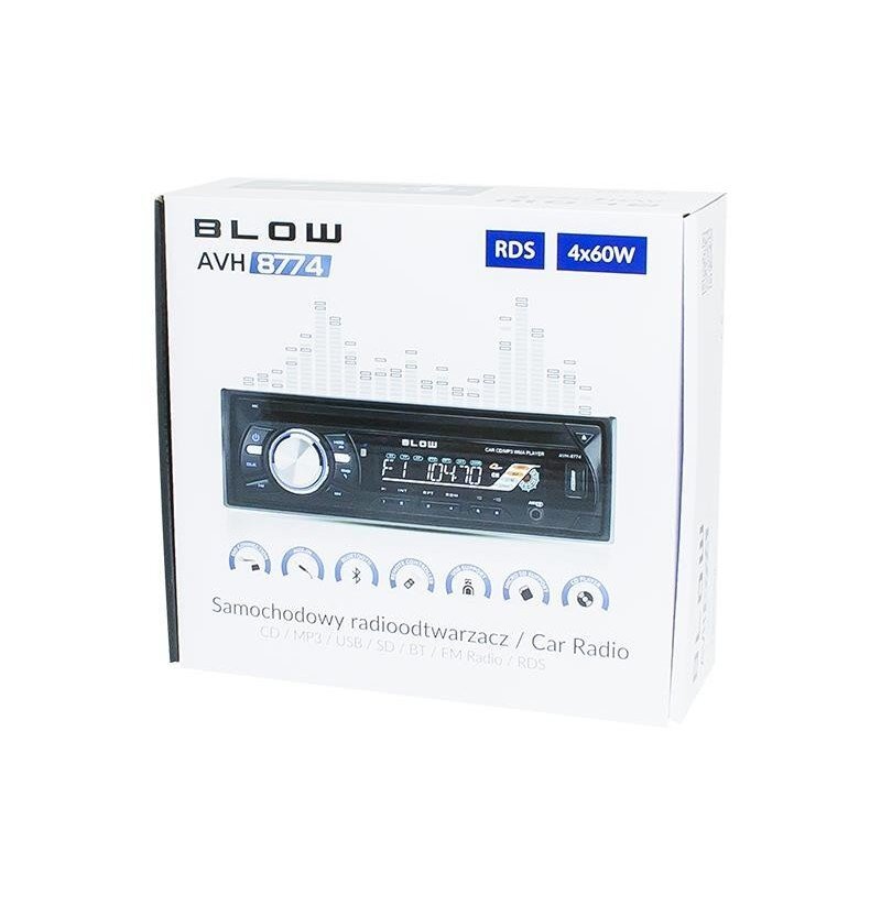 Blow AVH-8774, MP3 + CD, Juoda kaina ir informacija | Automagnetolos, multimedija | pigu.lt