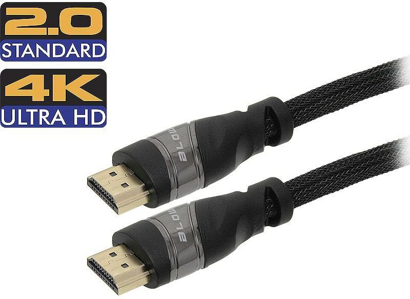 Blow 92-641, HDMI, 3 m kaina ir informacija | Kabeliai ir laidai | pigu.lt