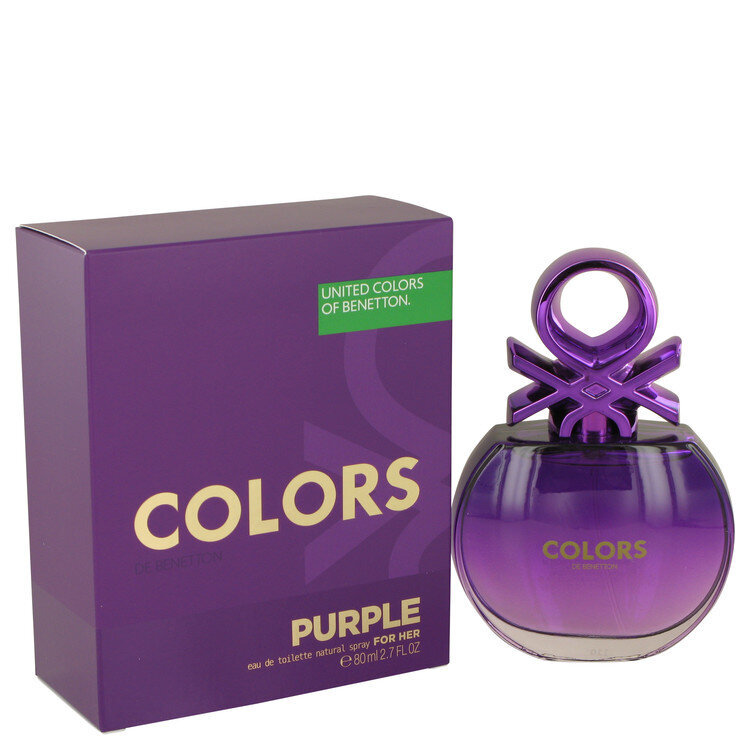 Tualetinis vanduo Benetton Colors Purple moterims EDT 80 ml kaina ir informacija | Kvepalai moterims | pigu.lt