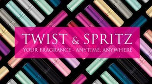 Флакон многоразового использования для духов Twist & Spritz Silver, 8 мл цена и информация | Косметички, косметические зеркала | pigu.lt