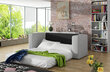 Išskleidžiama sofa NORE Neva, juoda kaina ir informacija | Sofos | pigu.lt
