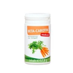 Пищевая добавка β-Carotin Medicura, 120 капсул цена и информация | Витамины, пищевые добавки, препараты для хорошего самочувствия | pigu.lt