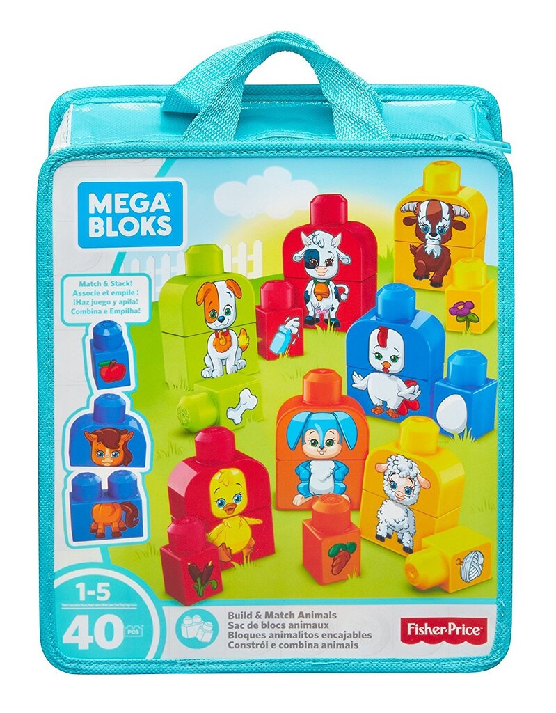 Žaidimų rinkinys Mega Bloks "Naminiai gyvūnėliai", 40 d. цена и информация | Žaislai kūdikiams | pigu.lt