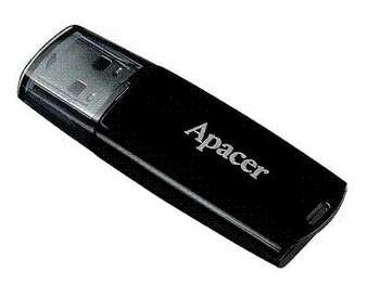 Atmintinė APACER AH322 16GB USB FLASH DRIVE BLACK kaina ir informacija | USB laikmenos | pigu.lt