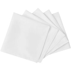 10 stalo servetėlių komplektas, baltos, 50 x 50 cm. kaina ir informacija | Staltiesės, servetėlės | pigu.lt