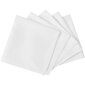 10 stalo servetėlių komplektas, baltos, 50 x 50 cm. kaina ir informacija | Staltiesės, servetėlės | pigu.lt