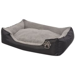 Лежак для собаки с мягкой подушкой, размер S, черный цена и информация | Лежаки, домики | pigu.lt