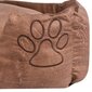 Šuns guolis su pagalvėle PU, dirbtinė oda, smėlinis цена и информация | Guoliai, pagalvėlės | pigu.lt