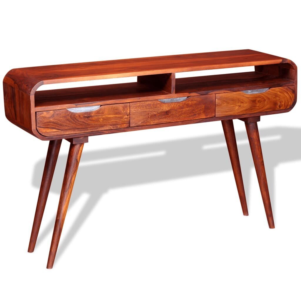 Konsolinis staliukas, rausvosios dalbergijos mediena, 120x30x75cm kaina ir informacija | Stalai-konsolės | pigu.lt