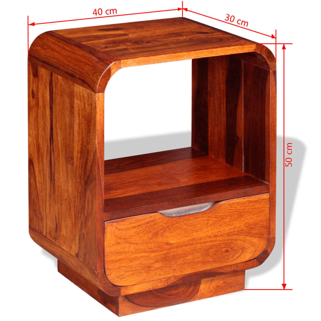 Naktinis staliukas, 40x30x50cm, 2vnt. цена и информация | Spintelės prie lovos | pigu.lt
