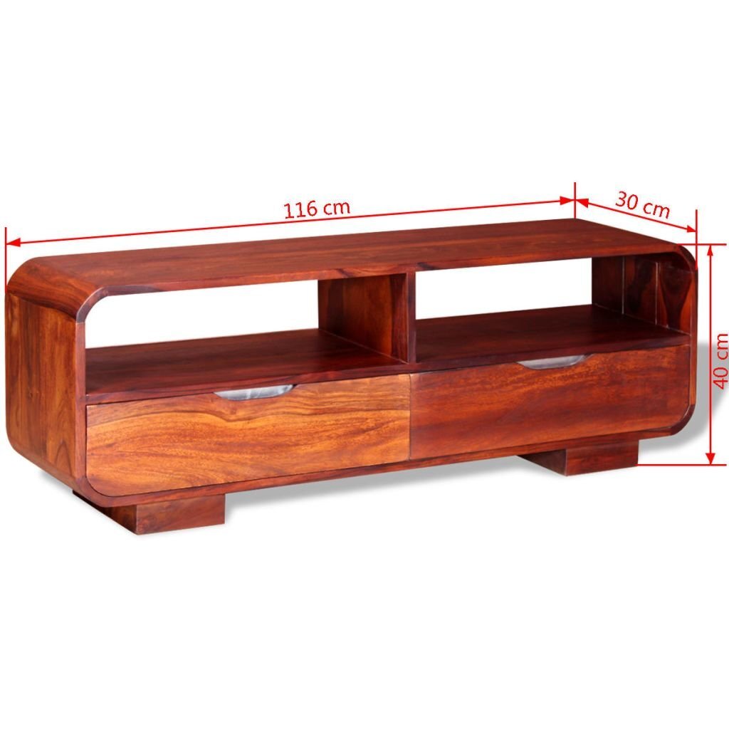 Spintelė, tvirta rausvosios dalbergijos mediena, 116x30x40cm kaina ir informacija | TV staliukai | pigu.lt