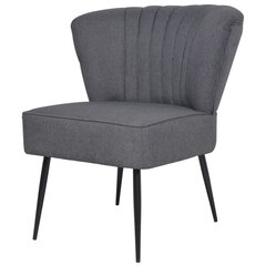 Kokteilinė kėdė, tamsiai pilka kaina ir informacija | Svetainės foteliai | pigu.lt