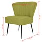 Kokteilinė kėdė, žalia kaina ir informacija | Svetainės foteliai | pigu.lt