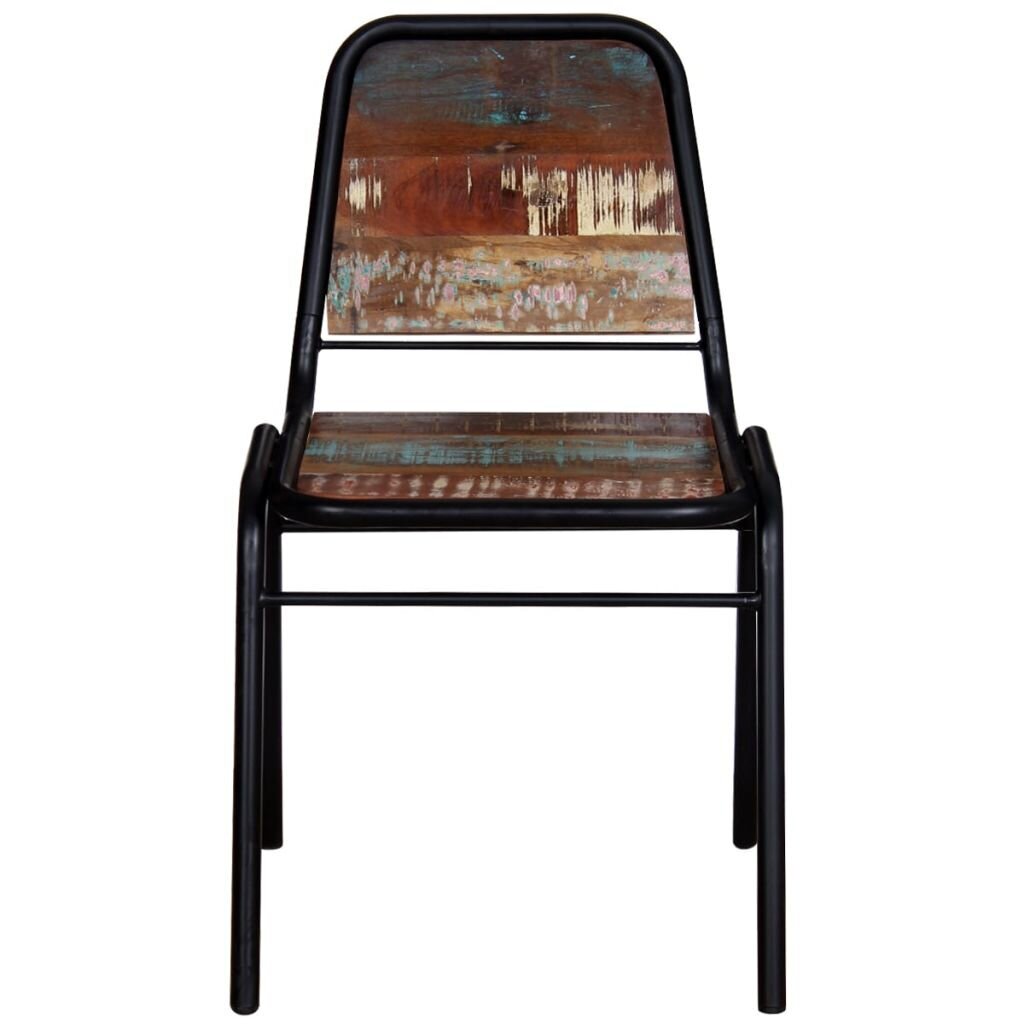 Valgomojo kėdės, 2 vnt., tvirta perdirbta mediena, 44x59x89cm kaina ir informacija | Virtuvės ir valgomojo kėdės | pigu.lt
