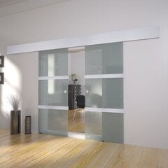 Dvigubos slankiojančios durys, stiklas kaina ir informacija | Vidaus durys | pigu.lt