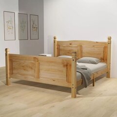 Кровать с матрасом Memory, cосна, Серия Corona, 160x200 см цена и информация | Кровати | pigu.lt
