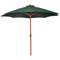 Žalias skėtis nuo saulės, 257 cm цена и информация | Зонты, маркизы, стойки | pigu.lt