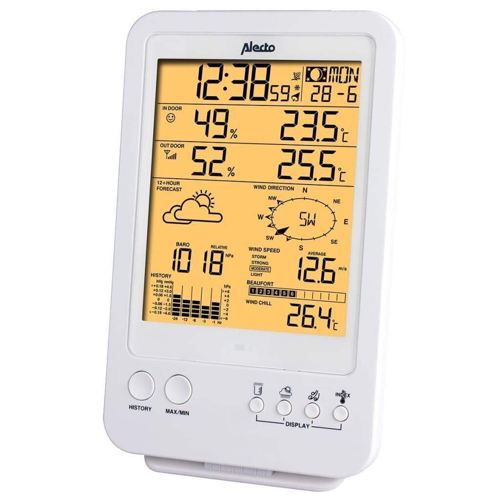 Belaidė meteorologinė stotelė Hesdo Alecto, WS-4800 цена и информация | Meteorologinės stotelės, termometrai | pigu.lt