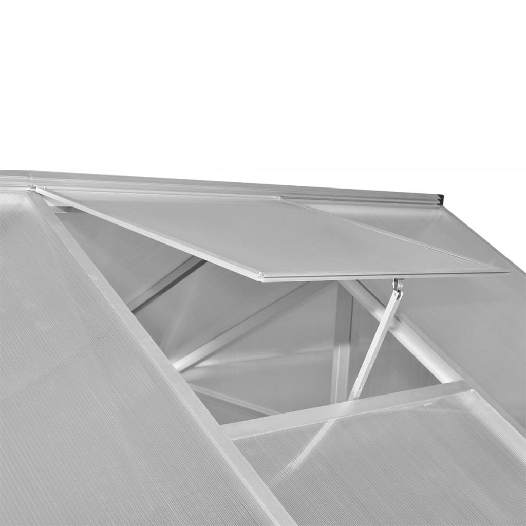 Sustiprintas šiltnamis iš aliuminio su pagrindo rėmu 7,55 m2 kaina ir informacija | Šiltnamiai | pigu.lt