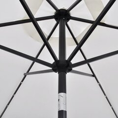 Уличный LED зонтик, 3 м, коричневый цена и информация | Зонты, маркизы, стойки | pigu.lt