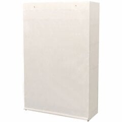 Шкаф для одежды, ткань и сосна, 110x40x170см, белый цена и информация | Шкафы | pigu.lt