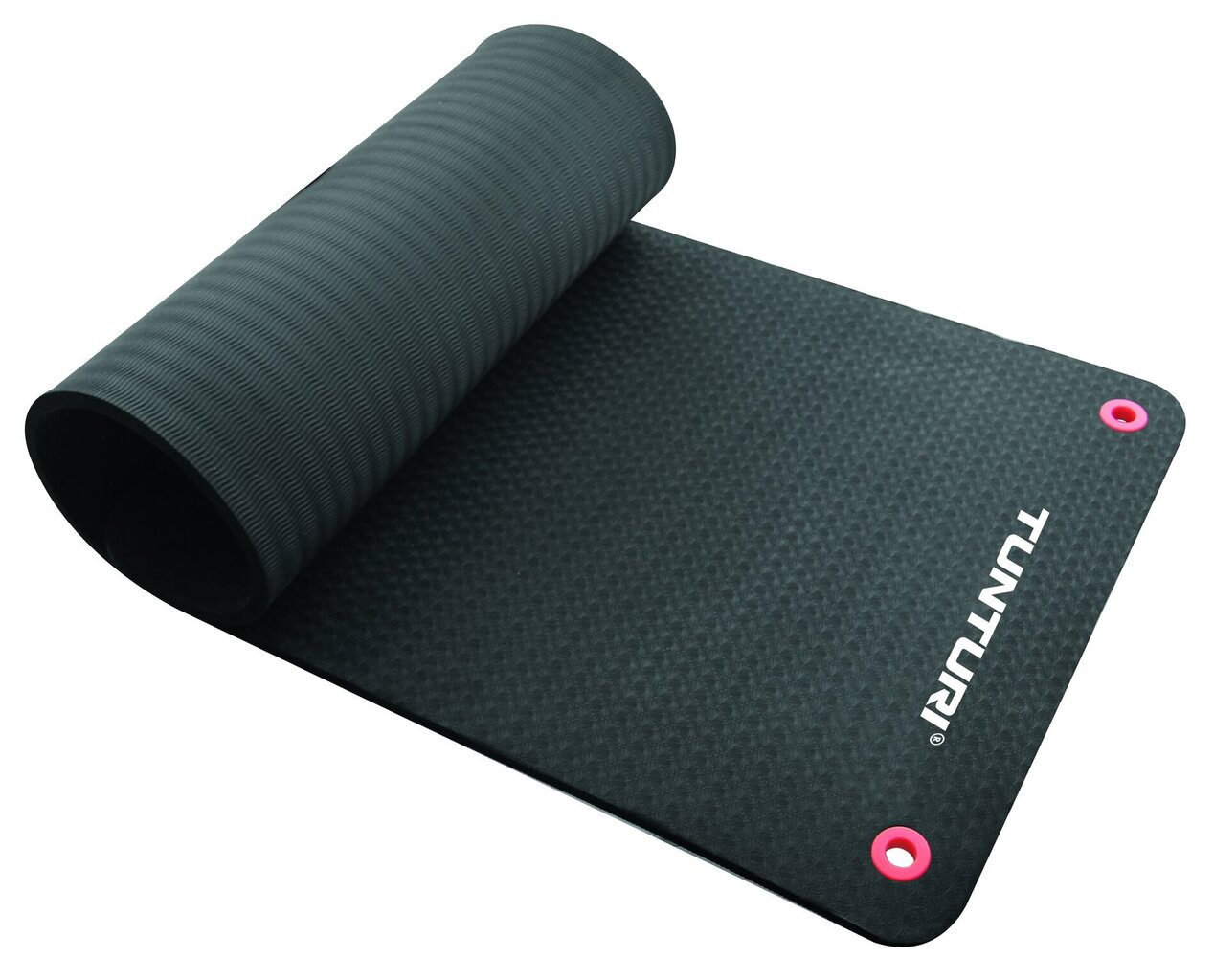 Gimnastikos kilimėlis Tunturi Fitnessmat Pro 180x60x1.5 cm, juodas kaina ir informacija | Kilimėliai sportui | pigu.lt