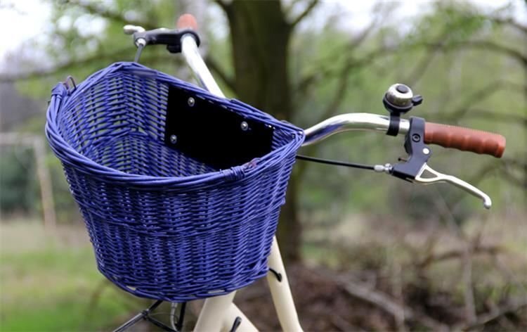 Pintas dviračio krepšelis su rankena, mėlynas kaina ir informacija | Dviračio vairo rankenos | pigu.lt