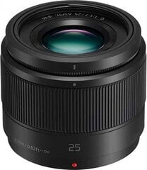 Panasonic Lumix G 25mm f/1.7 II ASPH (H-H025), Juoda kaina ir informacija | Objektyvai | pigu.lt