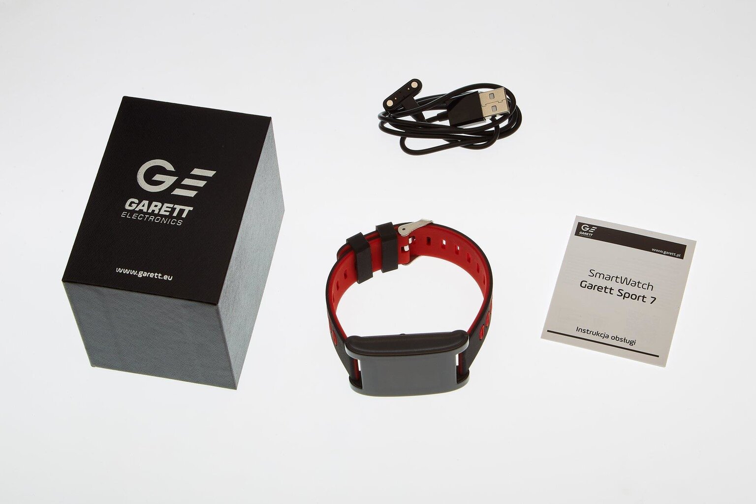 Garett Sport 7 Black/Red kaina ir informacija | Išmanieji laikrodžiai (smartwatch) | pigu.lt