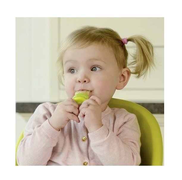 KidsMe maitintuvas Food Feeder Aquamarine, 6 mėn+, didelis kaina ir informacija | Kūdikių indai, indeliai pienui ir įrankiai | pigu.lt