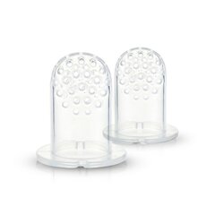 KidsMe силиконовое приспособление для еды Food Feeder, M размер, 4 мес+, 2 шт. цена и информация | Детская посуда, контейнеры для молока и еды | pigu.lt