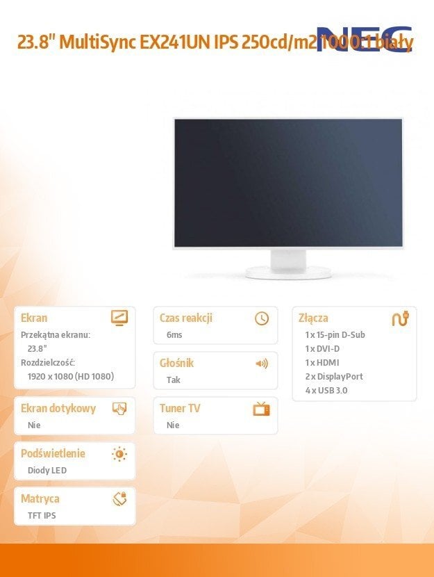 NEC 60004065 kaina ir informacija | Monitoriai | pigu.lt