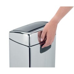 Brabantia Бак Touch Bin, 10Л - Brilliant Steel цена и информация | Мусорные баки | pigu.lt