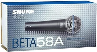 Микрофон Shure Beta 58A цена и информация | Микрофоны | pigu.lt