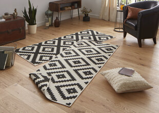 Northrugs kilimas Twin Malta Black Cream, 80x250 cm цена и информация | Ковры | pigu.lt