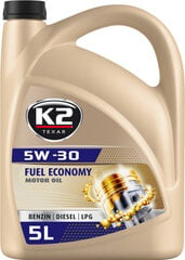 K2 Fuel Economy 5W-30 variklinė alyva, 5 L kaina ir informacija | Variklinės alyvos | pigu.lt