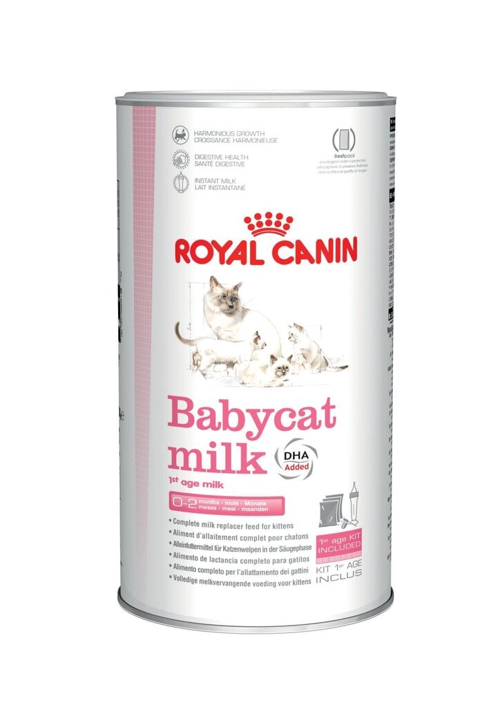 Royal Canin pieno pakaitalas Babycat Milk, 300 g цена и информация | Vitaminai, papildai, antiparazitinės priemonės katėms | pigu.lt