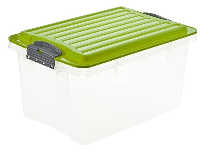 Dėžė Rotho Compact A4, 19,0L, žalia kaina ir informacija | Daiktadėžės | pigu.lt