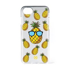 Apple iPhone 6 / 6S / 7 чехол Teen Pineapple By Celly Transparent цена и информация | Чехлы для телефонов | pigu.lt