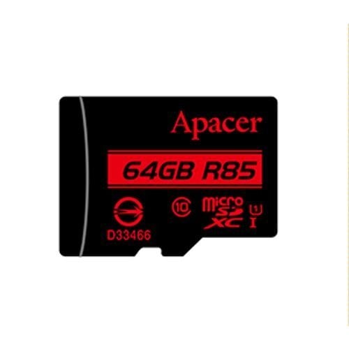 Atminties kortelė su adapteriu Apacer AP64GMCSX10U5-R, 64GB kaina ir informacija | Atminties kortelės telefonams | pigu.lt
