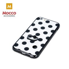 Mocco Ring Dots Силиконовый чехол для Samsung G920 Galaxy S6 Черный - Белый цена и информация | Чехлы для телефонов | pigu.lt