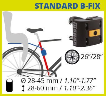 Galinė dviračio kėdutė Bellelli Tiger Standart HiViz, juoda/geltona kaina ir informacija | Dviračių kėdutės vaikams | pigu.lt