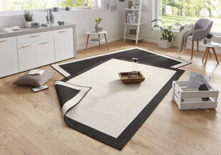 Northrugs kilimas Twin Panama Black Cream, 80x150 cm kaina ir informacija | Kilimai | pigu.lt