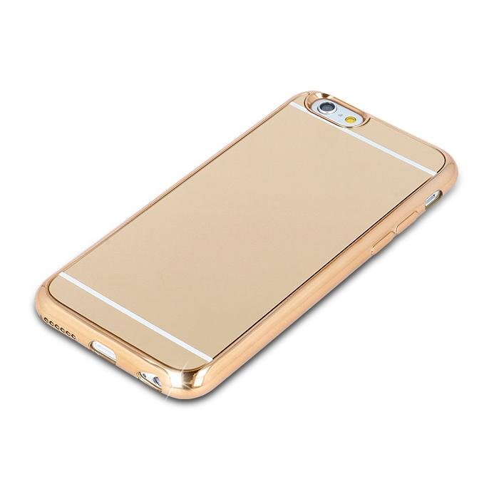 Apsauginė nugarėlė Mocco Mirror Silicone Back Case With Mirror, skirta Samsung G920 Galaxy S6 telefonui, auksinė цена и информация | Telefono dėklai | pigu.lt