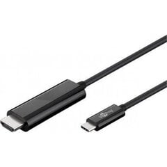 Кабель Goobay USB-C-HDMI, 1.8 м цена и информация | Кабели и провода | pigu.lt