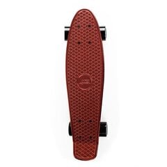 Скейтборд Nils Extreme Pennyboard PNB01, 56x14 см темно красный цена и информация | Скейтборды | pigu.lt