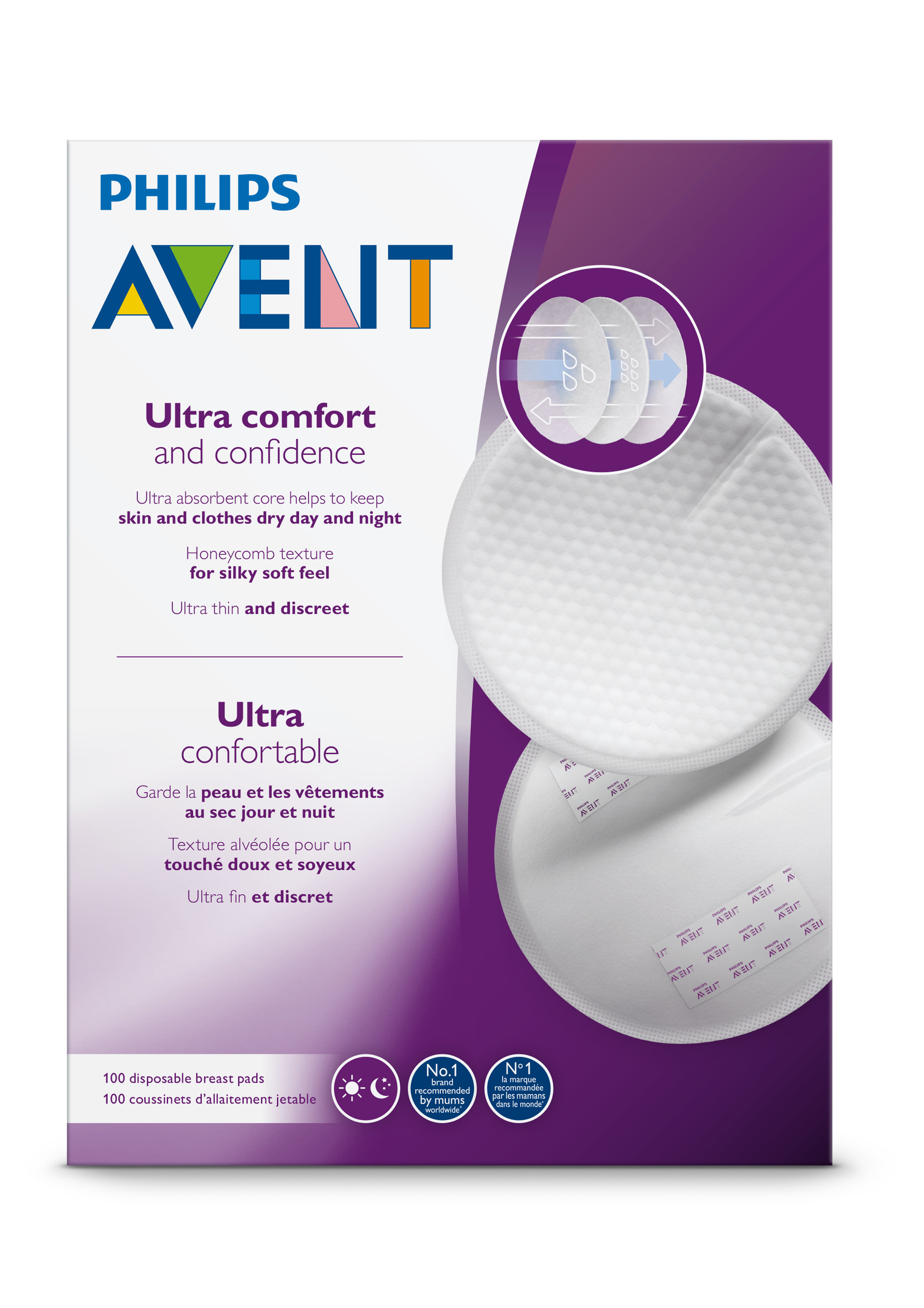 Vienkartiniai įdėklai į liemenėlę Philips Avent SCF254/13 100 vnt. kaina |  pigu.lt